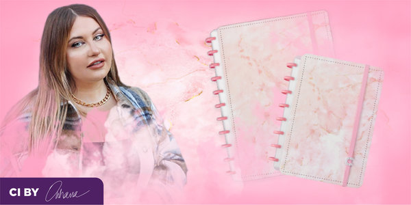 Cuaderno Inteligente by Owhana pink marble dream