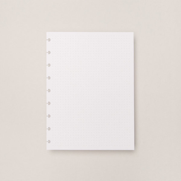 Hojas punteadas blancas Medianas 120g para Cuaderno Inteligente