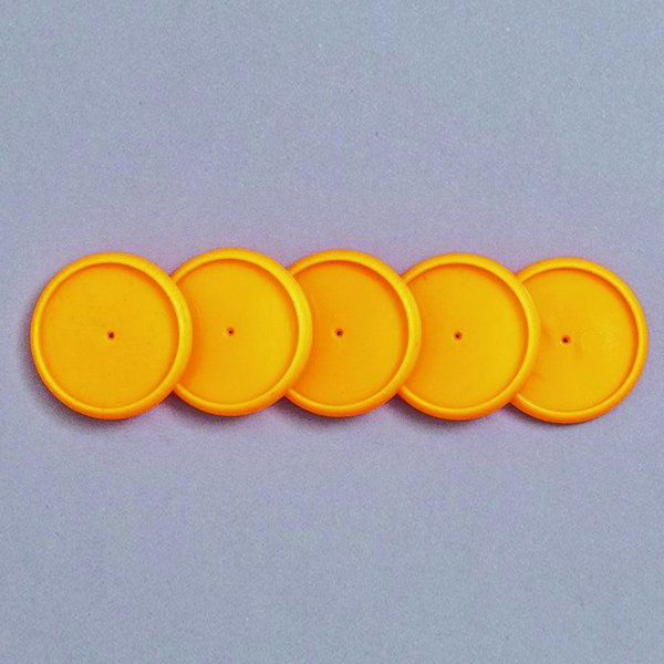 Discos y elástico naranja neon para el Cuaderno Inteligente