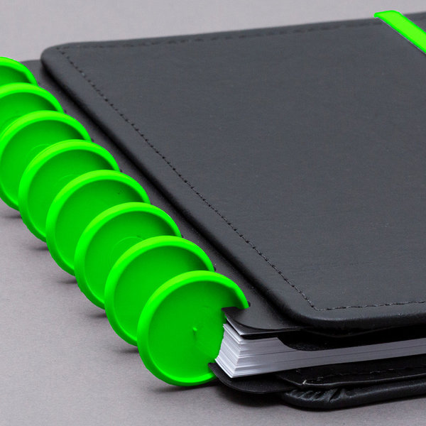 Discos y elástico verde neón para el Cuaderno Inteligente