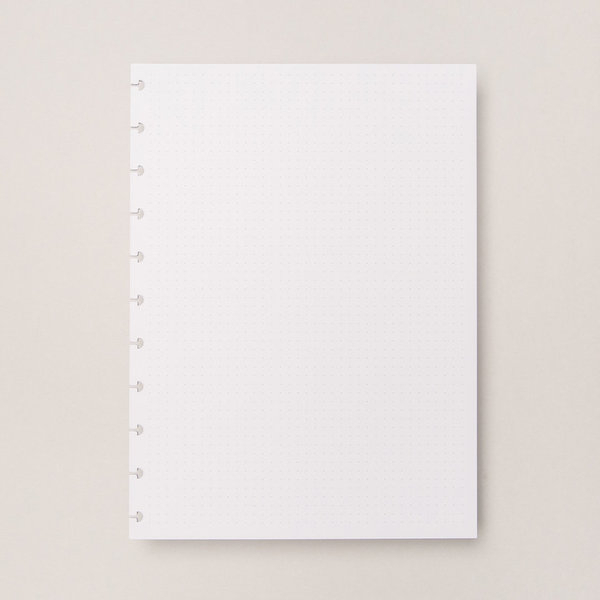 Hojas punteadas blancas para Cuaderno Inteligente